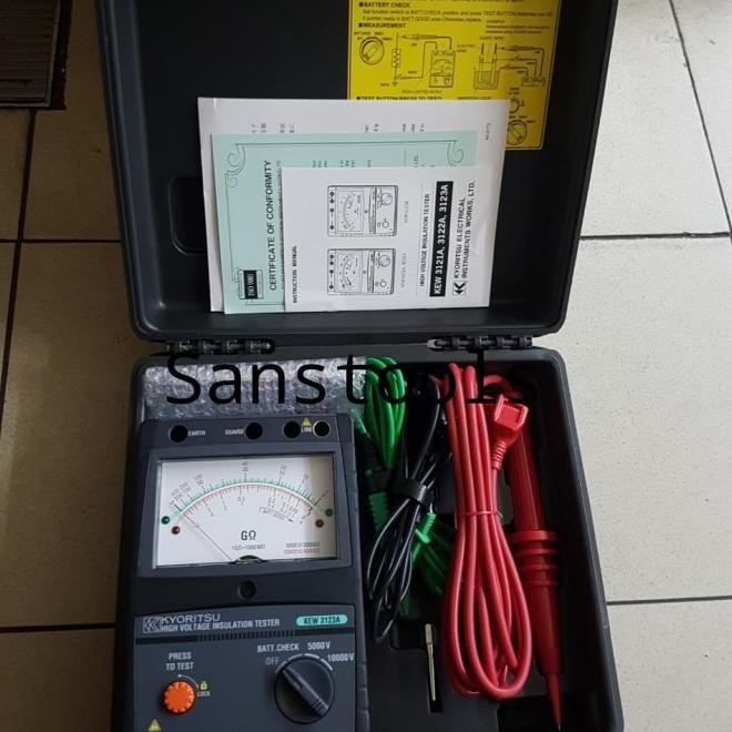 Kyoritsu 3123A Analog High Insulation Tester Megger 10Kv 3123 A Japan