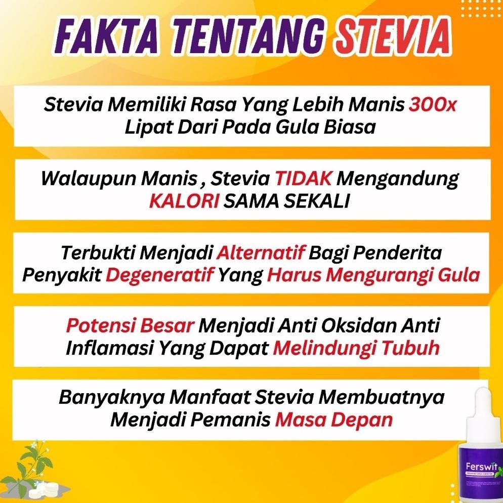 

Ferswit Stevia Cair Murni Paket 3 Box Pinky