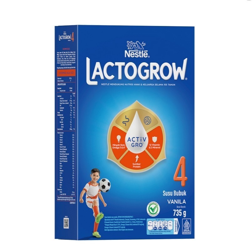 

LACTOGROW 4 Happynutri Susu Pertumbuhan 3-5 Tahun Vanila 735 g