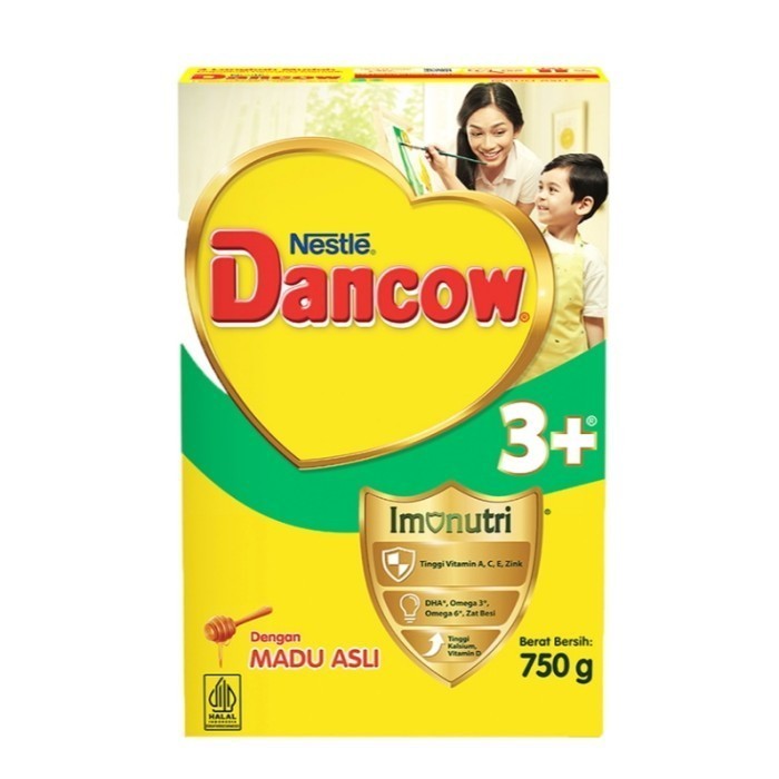 

DANCOW 3+ Imunutri Susu Pertumbuhan Anak 3 - 5 Tahun Madu 750 g