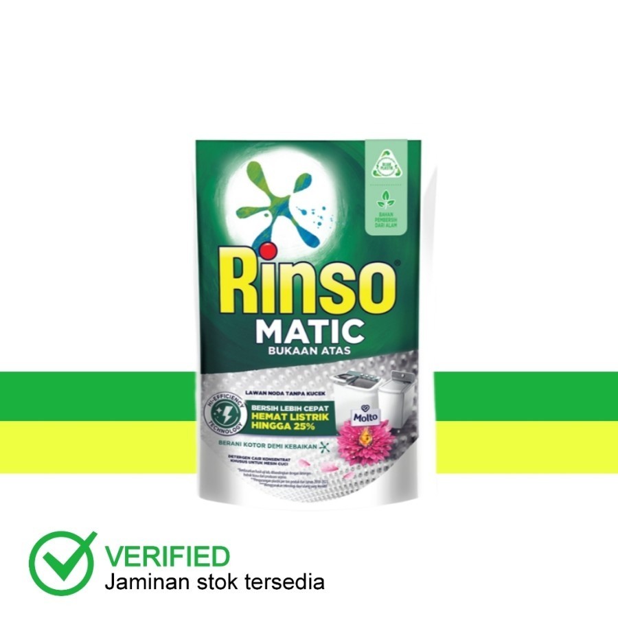 Rinso Matic Deterjen Cair Bukaan Depan 700 ml