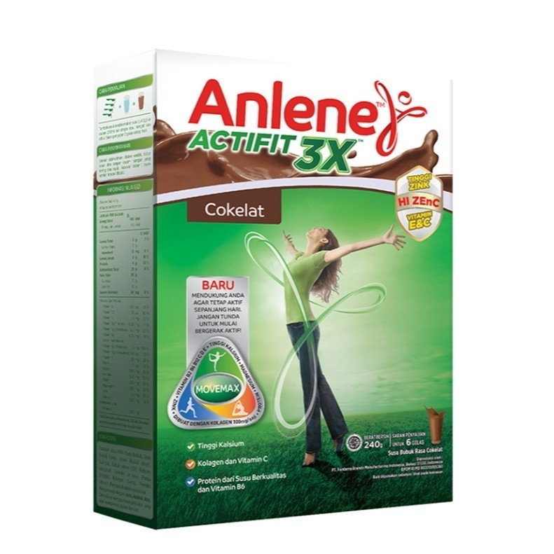 

Anlene Actifit Susu Bubuk Cokelat 240 g