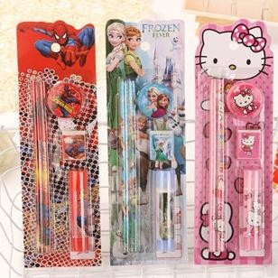 

[Promo][Cod][Gratis Ongkir] Haiwai Cod Set Alat Tulis Sekolah 5 In 1 Karakter Lucu / Mini Stationery Sty01