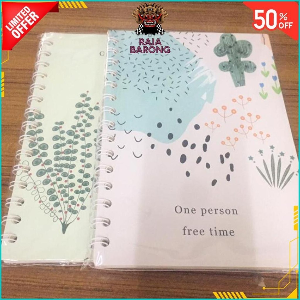 

1 PCS BUKU / DIARY / NOTES SPIRAL UKURAN A5 GRATIS ONGKIR