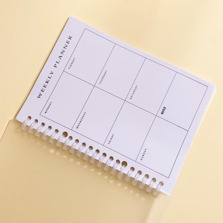 

DAILY / WEEKLY PLANNER MURAH DAILY / WEEKLY PLANNER A5 NOTEBOOK PLANNER/ BUKU AGENDA NOTEBOOK ORIGINAL PRODUK