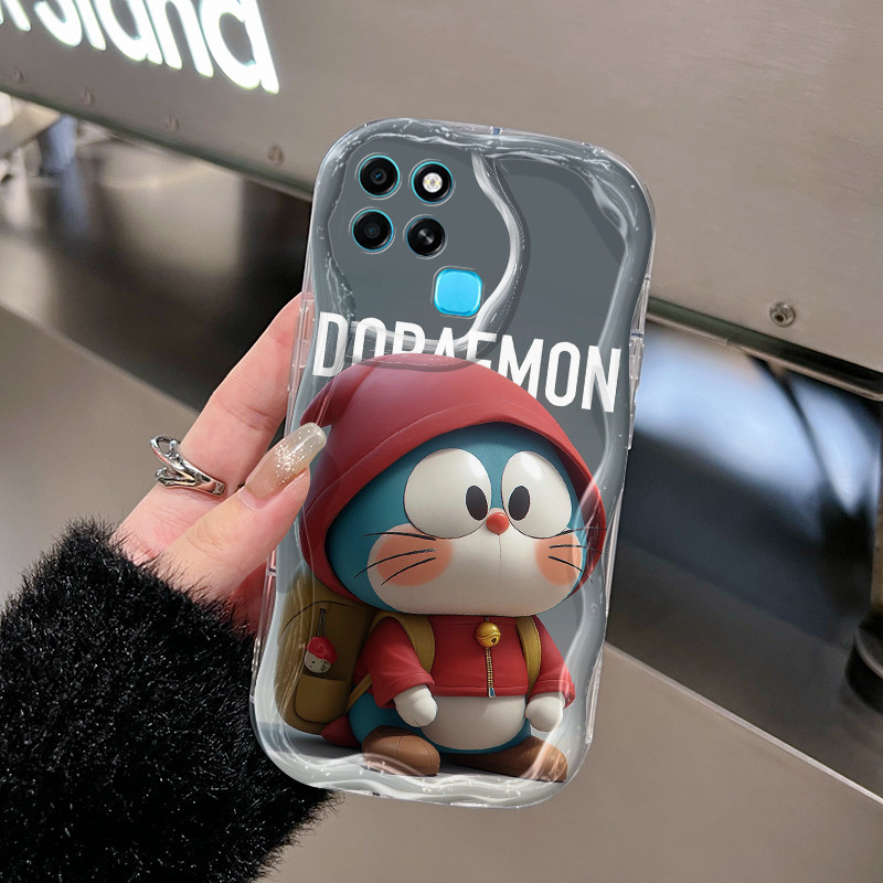 Casing Hp Untuk Infinix Smart 7 Smart 6 Smart 6 Plus Smart 5 Case populer Casing pola Doraemon Kasin