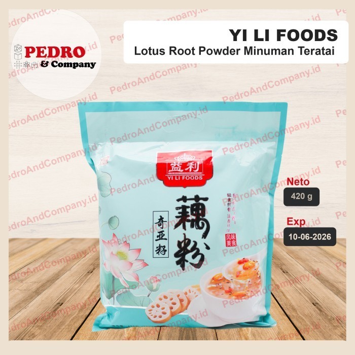 

Yi Li Foods Lotus Root Powder Numan Teratai 420 Gram Isi 14 Sachet