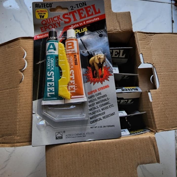 Buruan serbu] lem besi epoxy alteco lem alteco quick epoxy steel