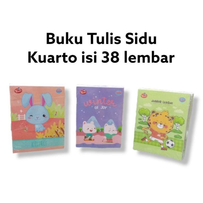 

Qw-45 Buku Tulis Sidu Kuarto Isi 38 Lembar (Per Pack) Tema & Motif Acak/Random Premium