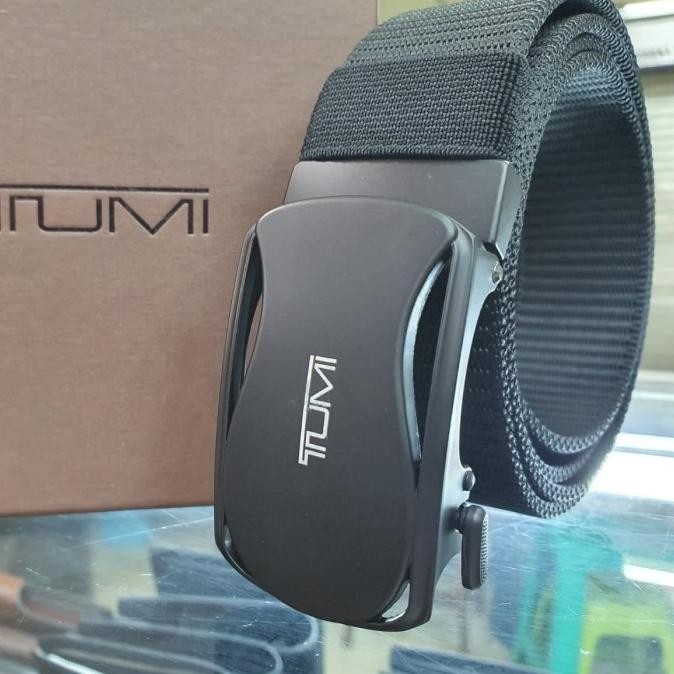 Ikat Pinggang Pria Gesper Nylon Canvas Sabuk H24M