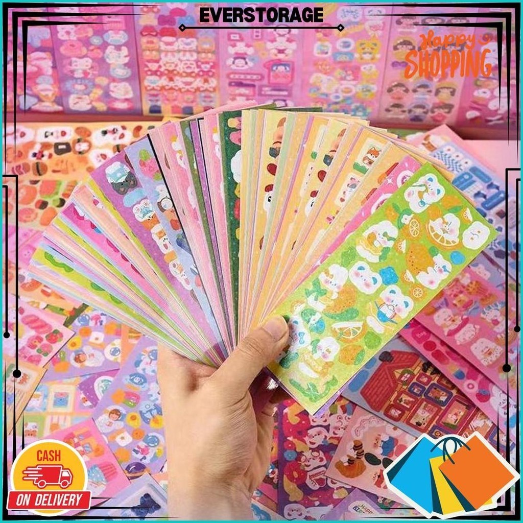 

SpotSticker Glitter Pack Hologram 10 Lembar Stiker Lucu Murah Promo