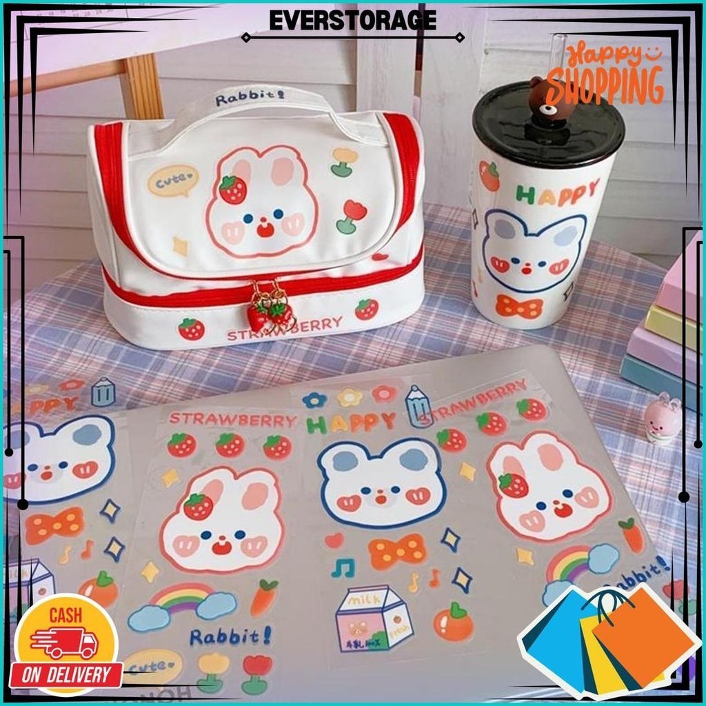 

Cute Sticker/ Sticker Momo Aesthetic Stiker Buku Diary Tumbr Botol Lucu-Suning Mall Promo