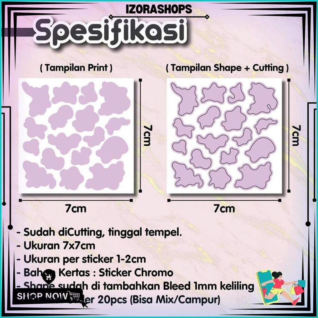 

Stiker Cow / Stiker Motif Sapi / Stiker Aesthetic / Stiker Lucu Shape Sapi / Stiker Jurnal Scarpbook Cod