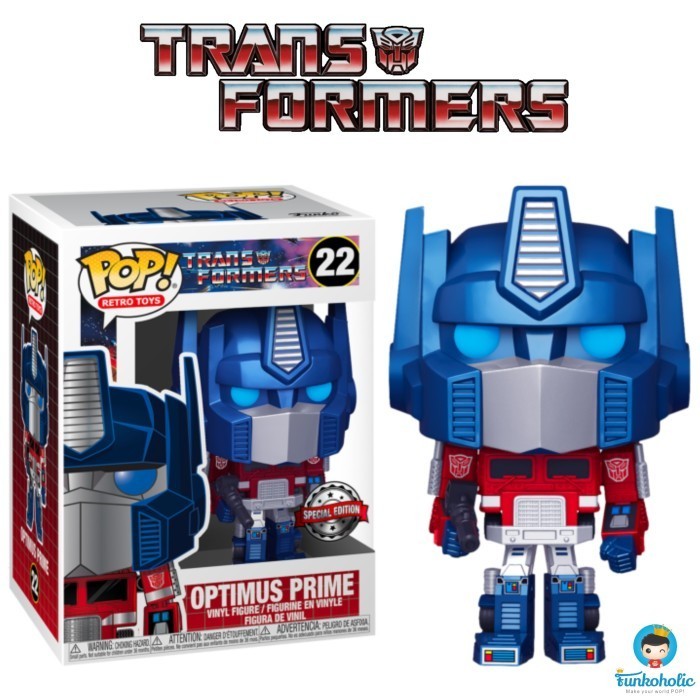 Funko POP The Transformers - Optimus Prime (Metallic) [Exclusive] #22