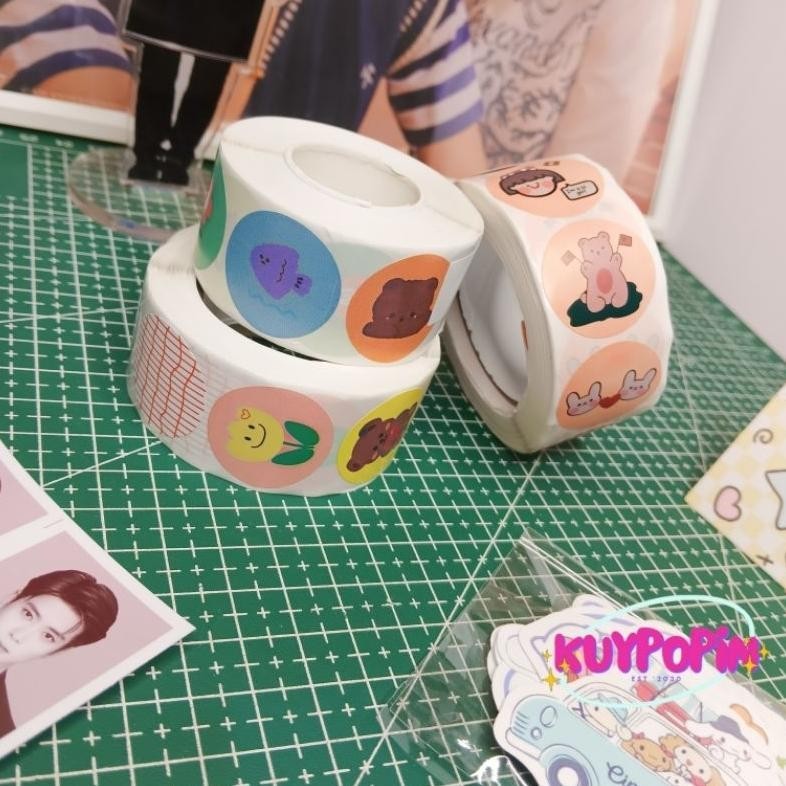 

[Isi 20 Pcs] Sticker Thank You Circle Lucu Untuk Packing / Stiker Packing Promo