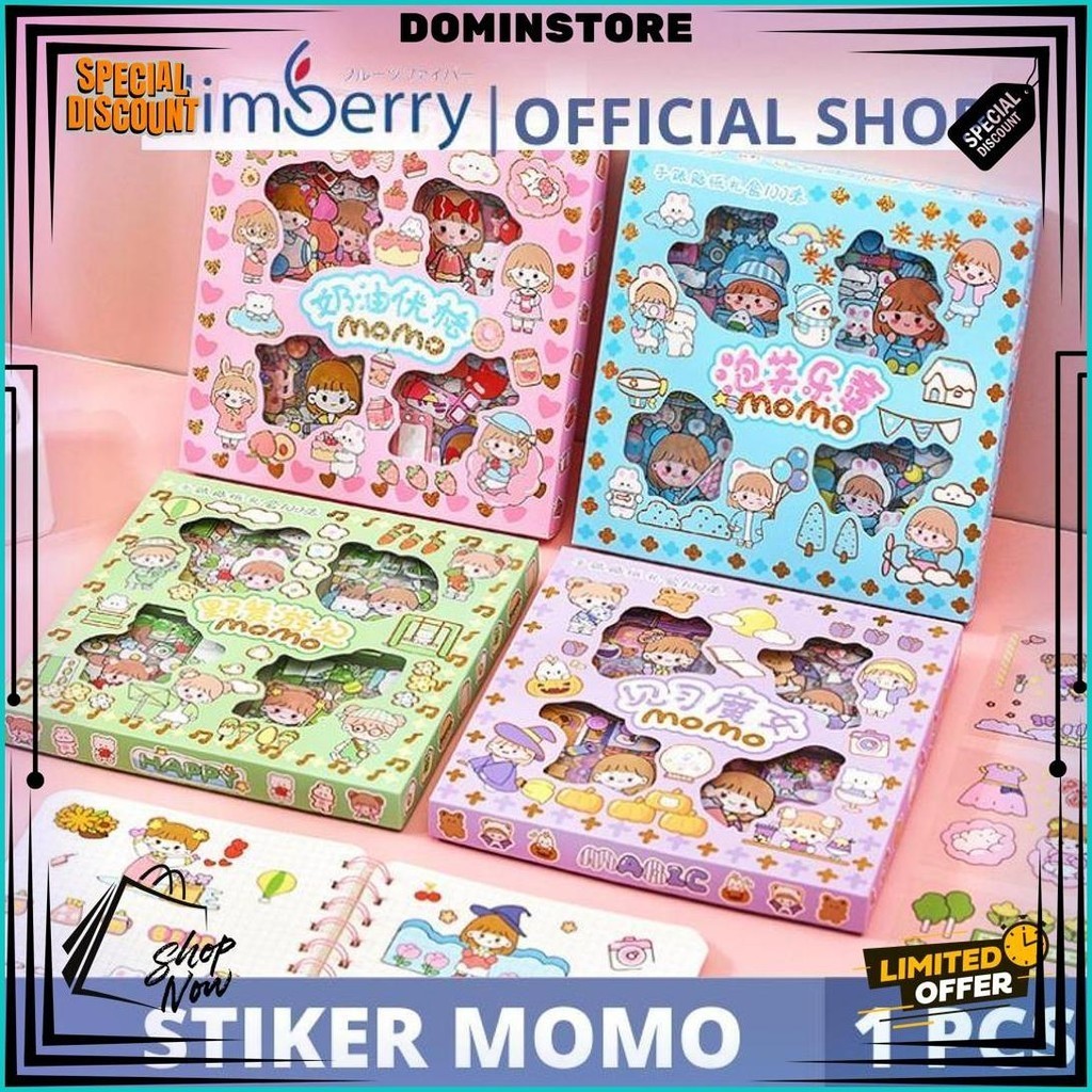 

Vlimberry 100 Lembar Stiker Motif Kartun Korea Lucu Anti Air Dekorasi Handbook Scrapbook Diy Best Seller