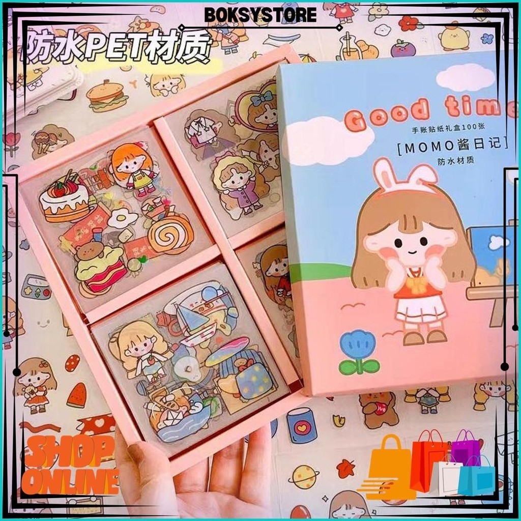 

Lembar Sticker Deco 100 Lembar / Sticker Deco / Sticker Viral / Sticker Korea /Sticker Box Sale