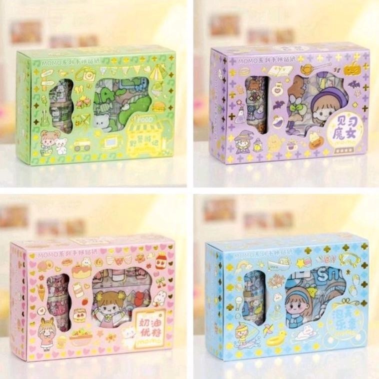 

( Cls ) Stiker Roll Set 2D ( 1 Box 4 Stiker Roll 10 Lembar Stiker 2D ) Cod