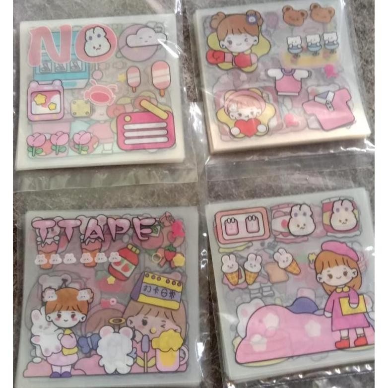 

[100Pcs]Stiker Motif Kartun Korea Lucu Anti Air Dekorasi Handbook Scrapbook Diy Stiker Viral Cod