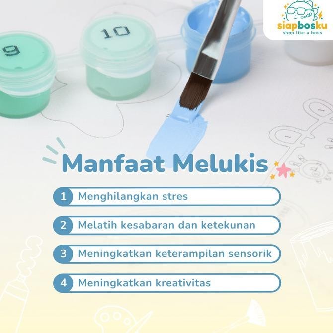 

PAINT BY NUMBER 40x50 CM AESTHETIC KANVAS DIY PAINTING KIT WITH FRAME