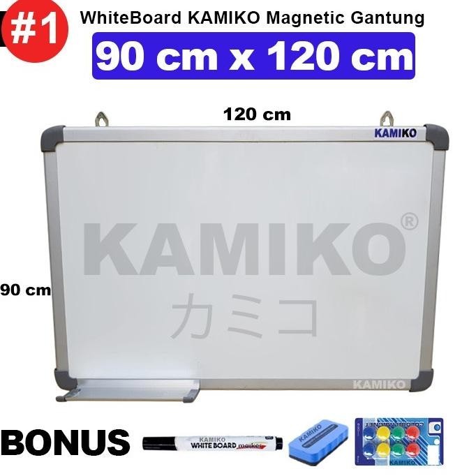 

Jual Kamiko Whiteboard 90 X 120 Magnetic Gantung Spidol, Magnet, Hapusan