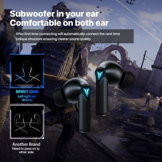 KIIP TRUE WIRELESS BLUETOOTH EARPHONE GAMING MODE GM6