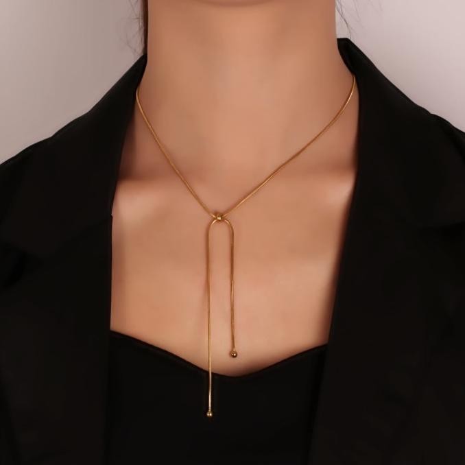 Kalung serut bola/kalung titanium serut/kalung serut impor anti karat