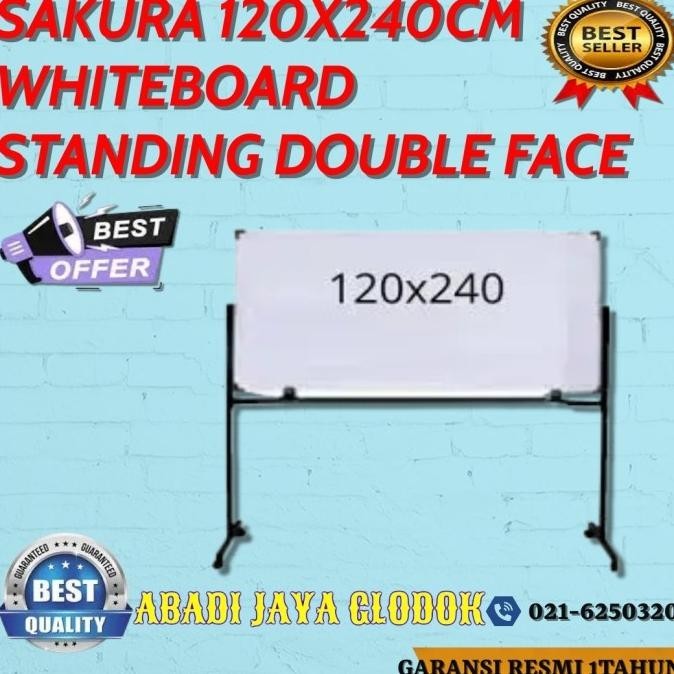 

Jual Sakura Whiteboard 120X240Cm Double Face