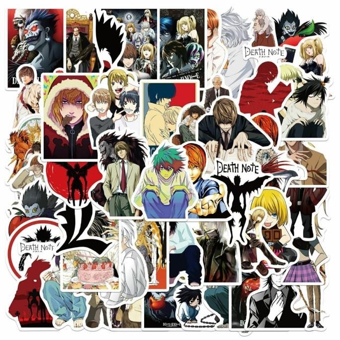 

Stiker Anime Death Note Sudah Cutting Laminasi 50pcs