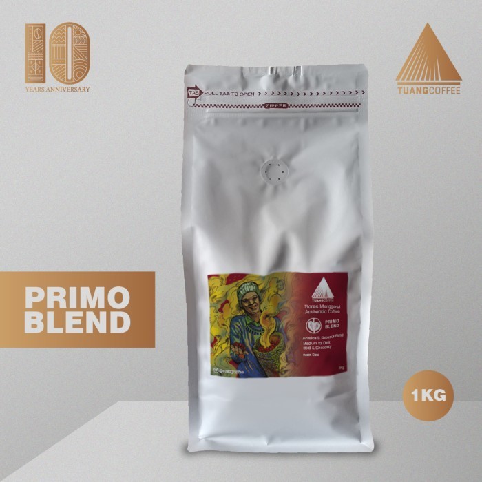 

Roasted Bean Primo Blend Tuang Coffee (Arabica Dan Robusta) 1Kg