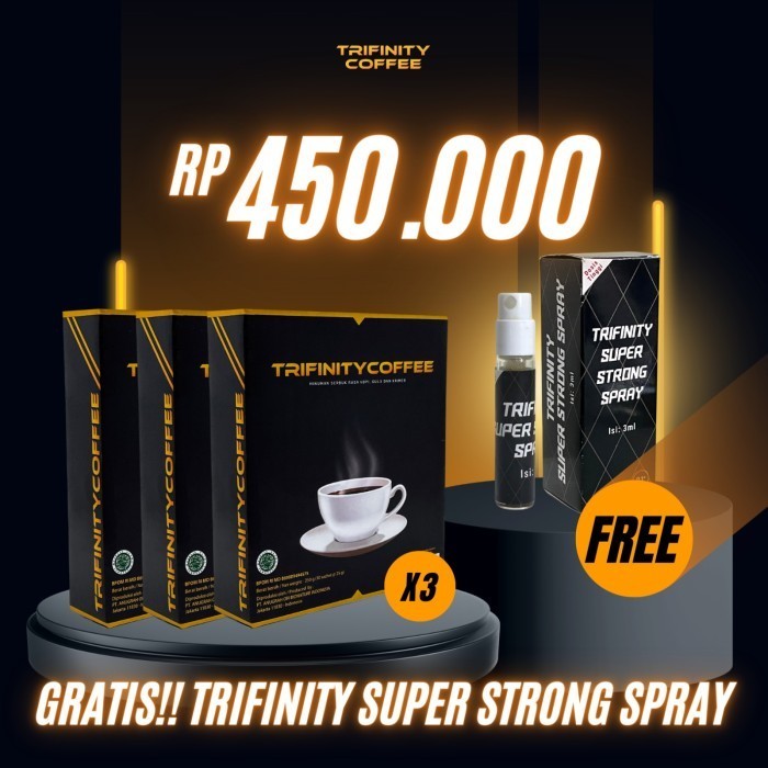 

Trifinity Kopi Kuat Ginseng Herbal (Non Obat) Stamina Tahan Lama