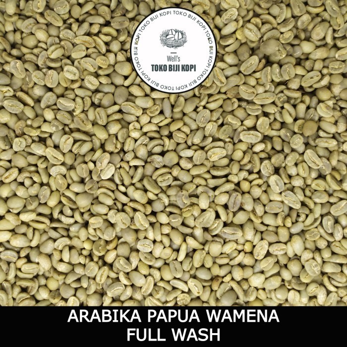 

Green Bean Biji Kopi Arabika Papua Wamena Full Wash Grade 1 - 1 Kg