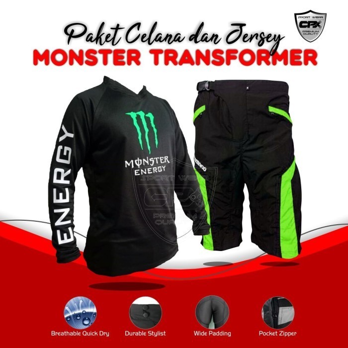 Baju Jersey Sepeda Plus Celana Padding - Celana Sepeda Peding