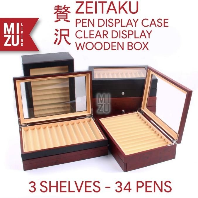

Jual Mizu Zeitaku 34 Fountain Pen Display Case Wooden Box Storage Kotak Pen