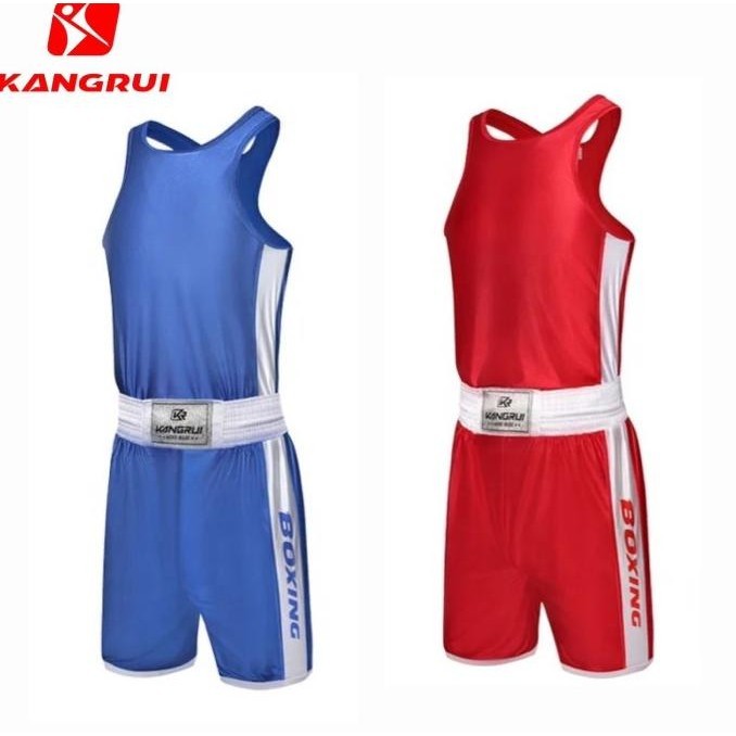 Baju Tanding Tinju Kangrui / boxing Amateur uniform celana tinju short