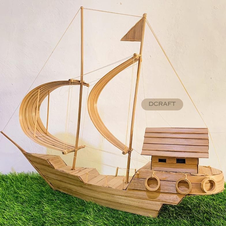 Murah Miniatur Kapal Layar Hiasan Pajangan Kapal Kayu Promo