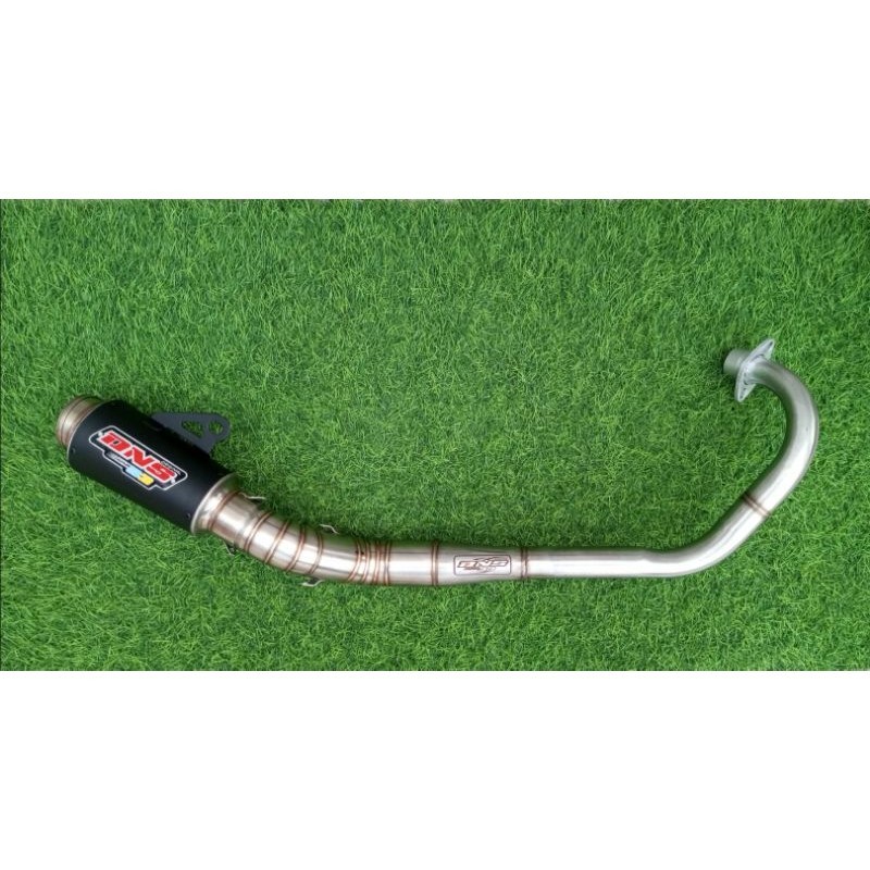 ( COD ) KNALPOT ORIGINAL DNS 33 MP1 BLACK COATING KOMPETISI FFA 150-200cc LEHER PATEN NON SAMBUNGAN 