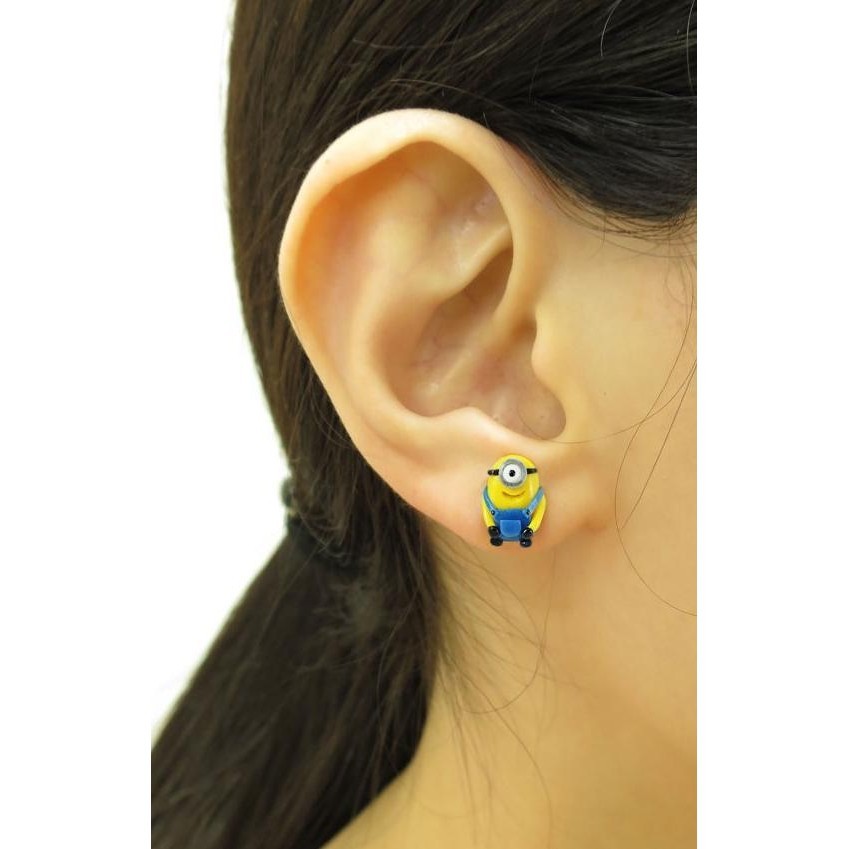 anting anak disney lego minion handmade clay import korea tassel