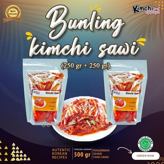 

Bundling 2 Pcs - Kimchi Sawi Fresh 250gr Halal Makanan Korea Asli