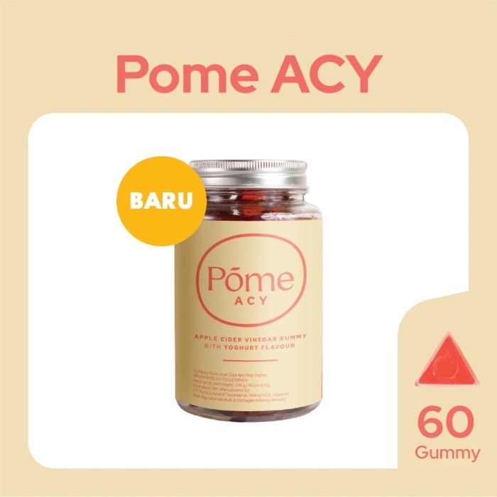 

Pome Acy 1 Botol Isi 60 Gummy Cider Vinegar Rasa Yogurt Yoghurt