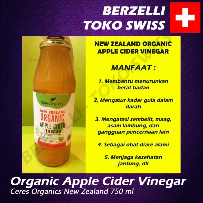 

Ceres Organics New Zealand Organic Cider Vinegar 750 Ml