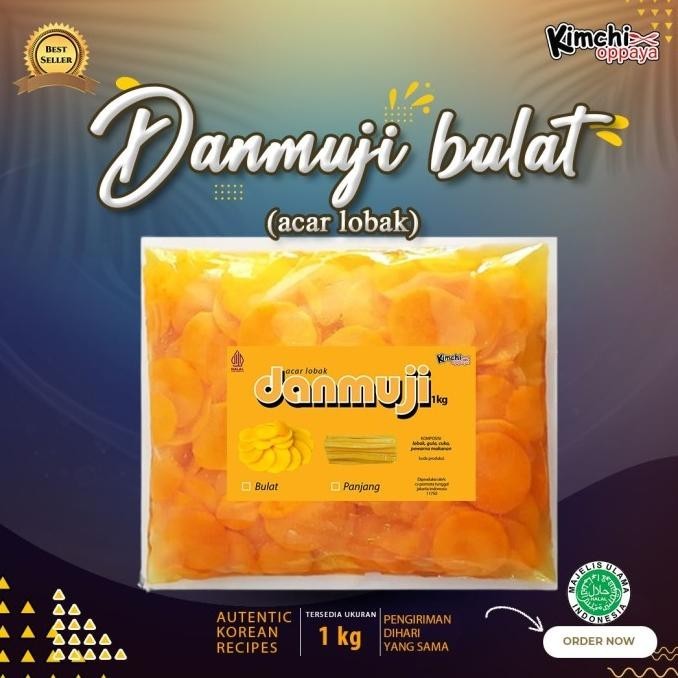 

Kimchi Oppaya-Acar Sayuran Lobak Bulat/Panjang/Chikinmu 1 Kg Homemade