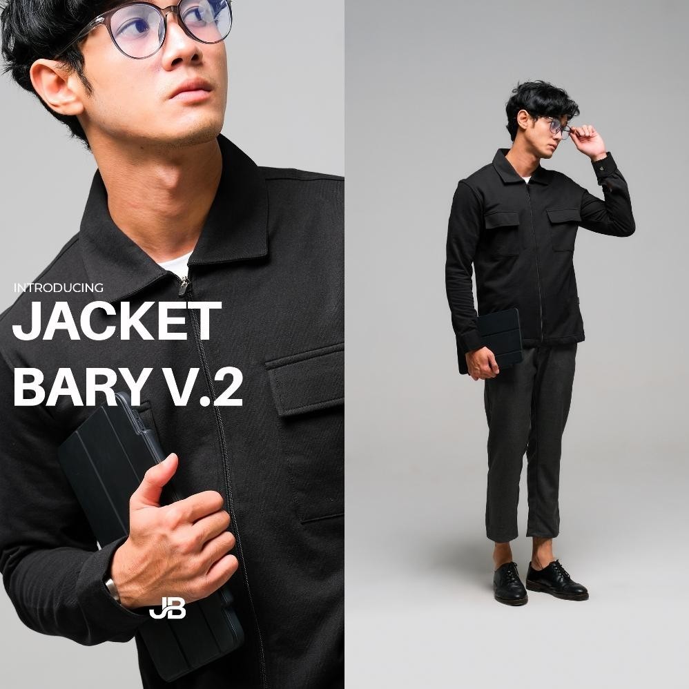Jaket Pria Distro Keren Bary V.Black Kasual
