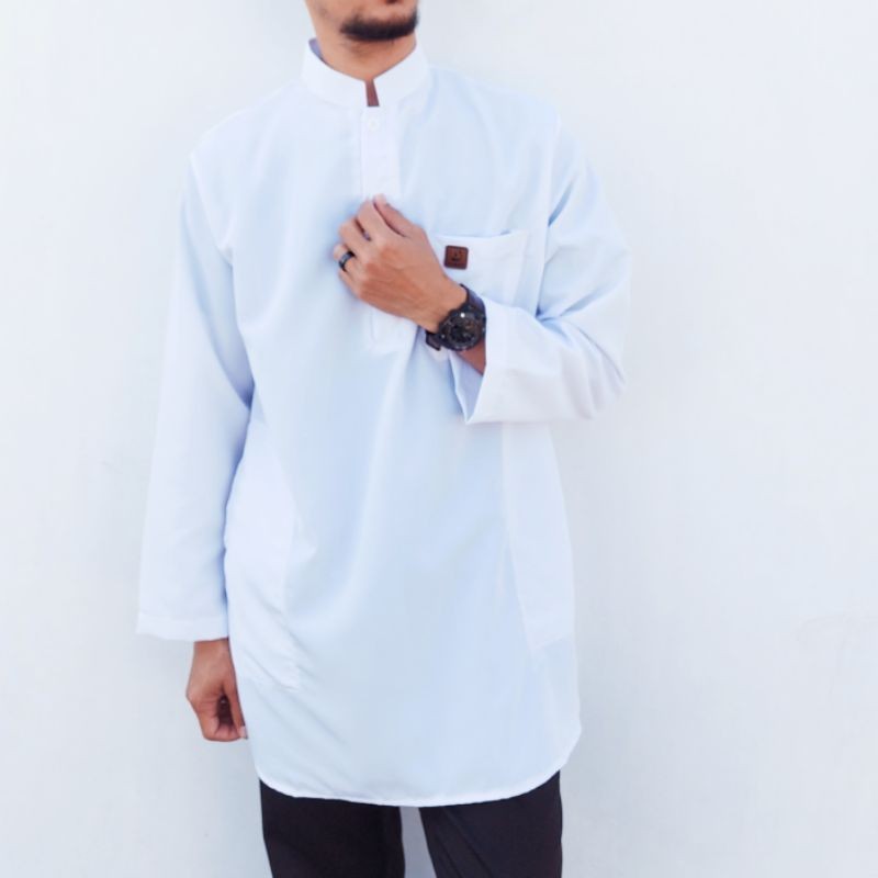 kurta pria koko kurta baju koko polos kurta lengan panjang