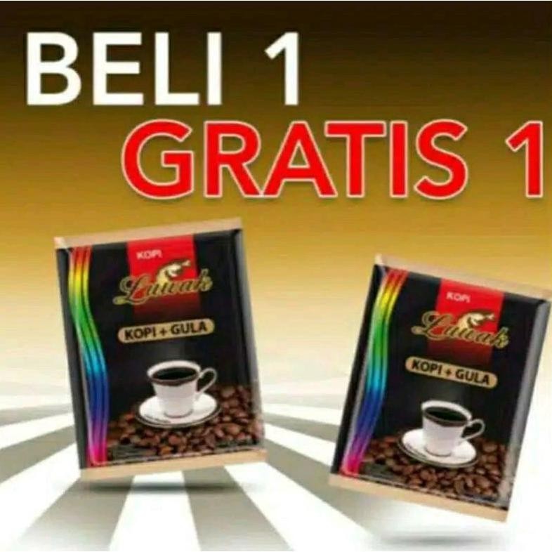 

New Produk Luwak Hitam Kopi + Gula 25Gr Isi 18 Sachet .