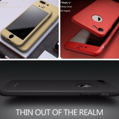 Ipaky full protection 360 iphone 7 iphone7 case casing cover