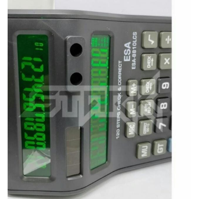 

COD Kalkulator 2 layar Kalkulator Esa 12 Digits LCS LED Black Light/Esa 2 Layar JUMBO Free Baterai