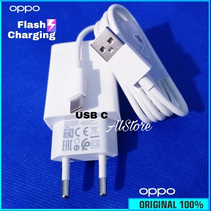 Charger Flash Charging Oppo A5 2020 Original100% Ori Oppo Type C