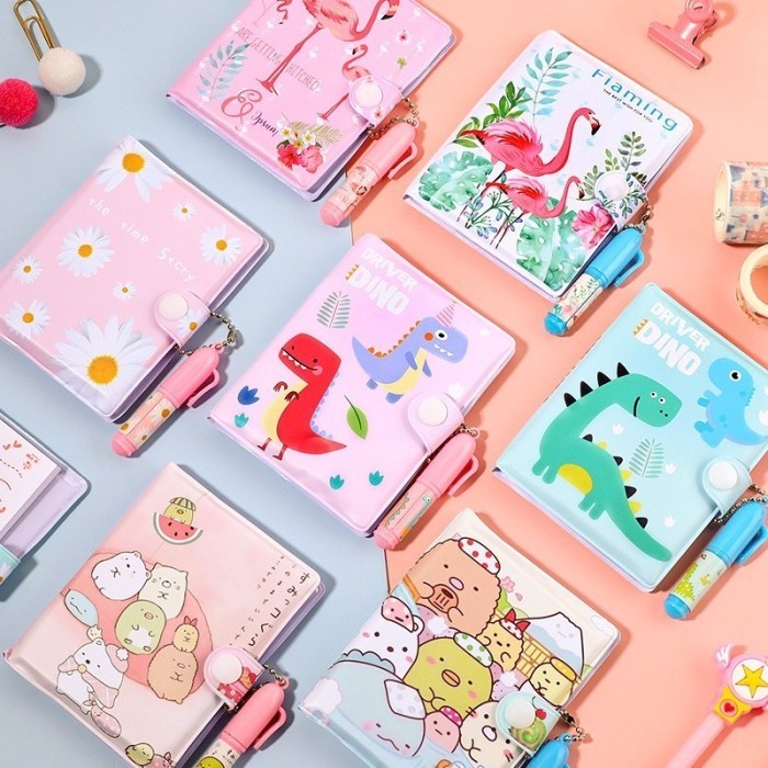 

TERLARIS DOS Set Mini Note Book Notes Unicorn Free Pena Kartun Lucu Kreatif Untuk Anak Anak Buku