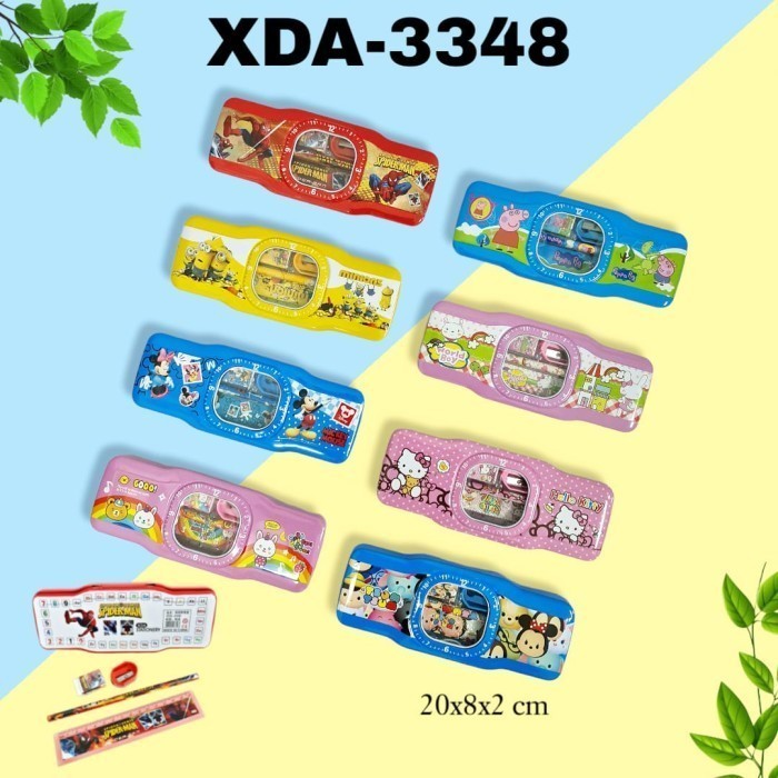 

TERBARU MJ2 Kotak Pensil Kaleng Set 1 Susun 8x20/Tempat Pensil/Tepak